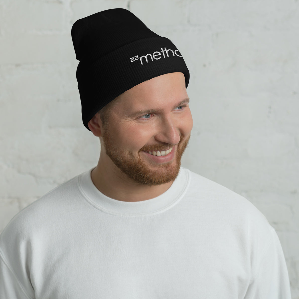 Embroidered Beanie with 22method Logo