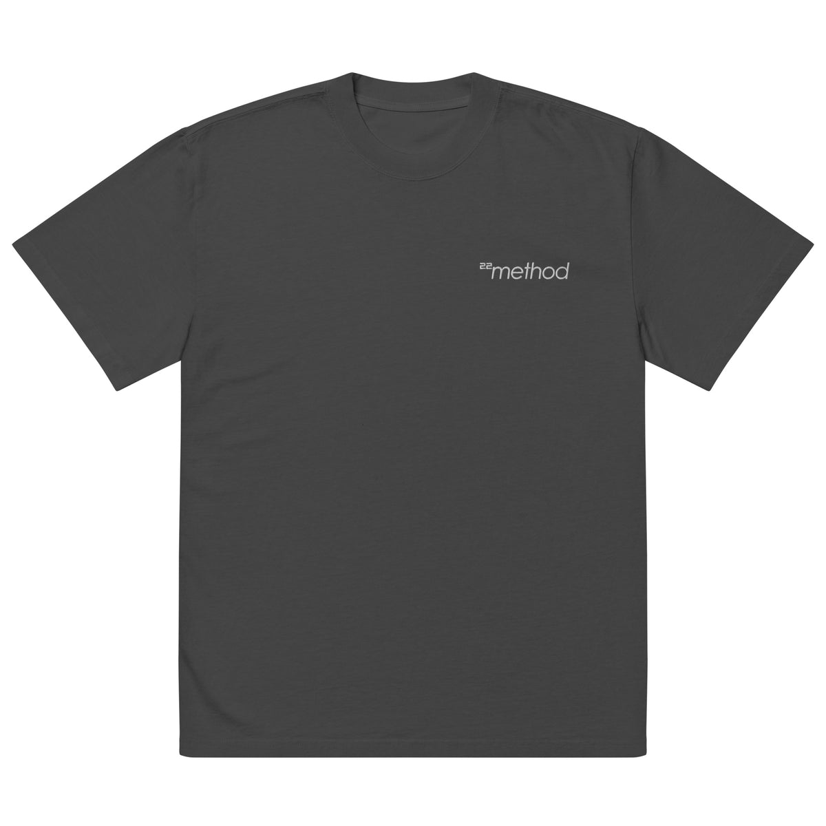 Embroidered Oversized Tee with 22method Logo