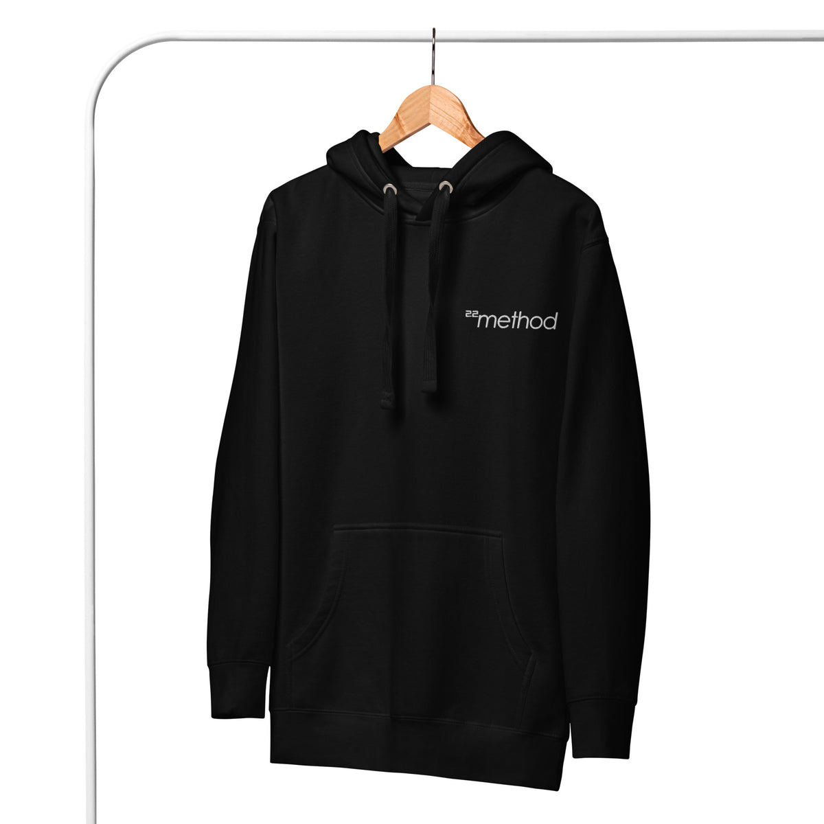 Embroidered Hoodie with 22method Logo